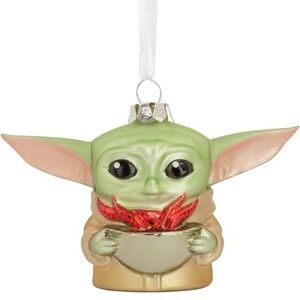 Star Wars Green and Beige Baby Alien Ornament